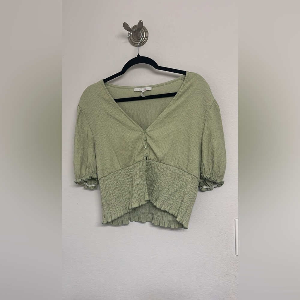Elegant Green Women's Top